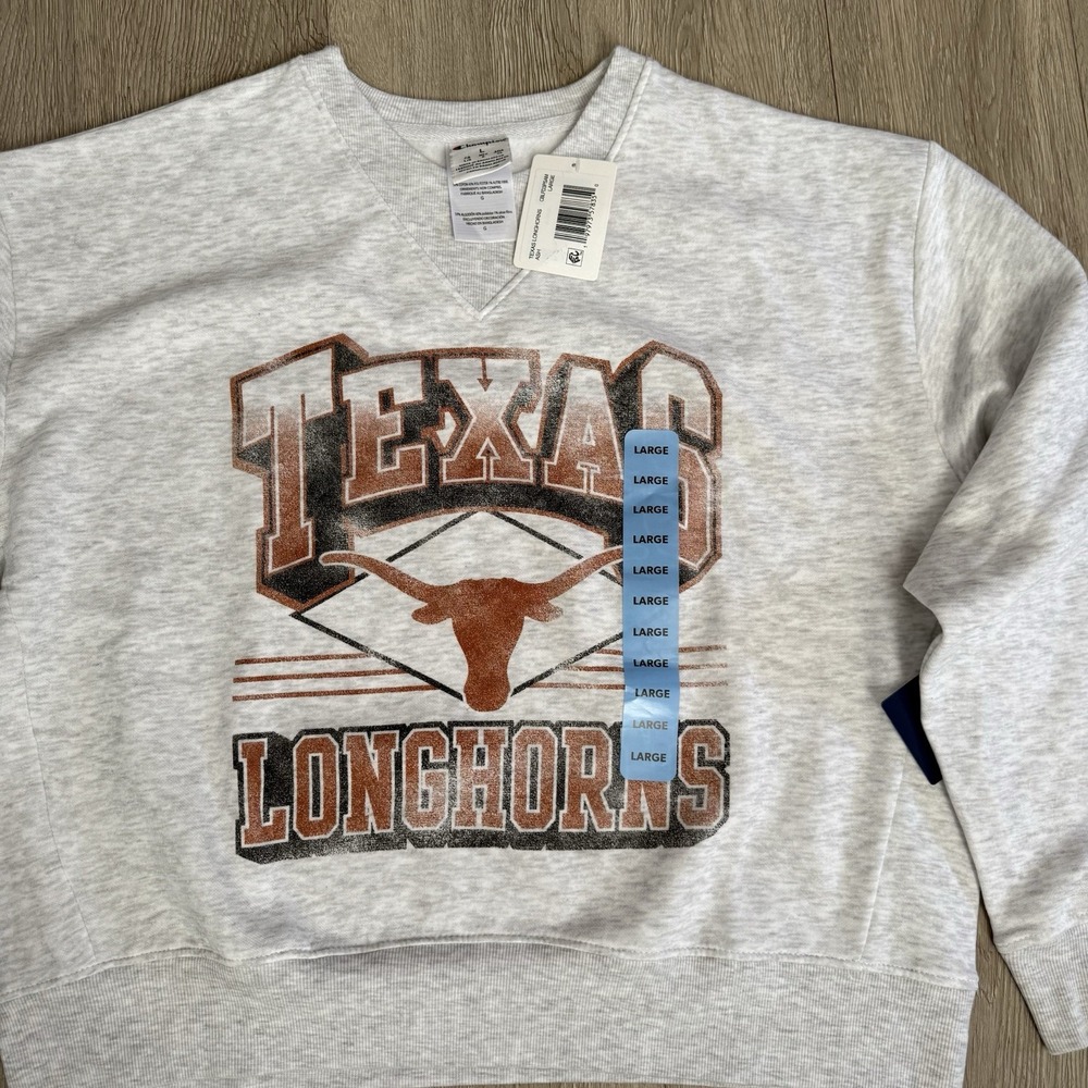 SOLD DO NOT PURCHASE Womens Champion Texas Longhorns Large Crew Neck Swe